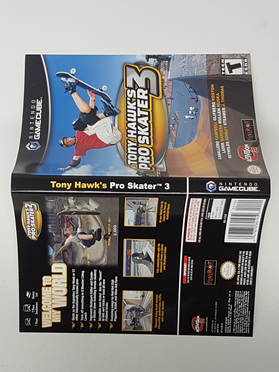 Tony Hawk Pro Skater 3 [Couverture] - Nintendo GameCube