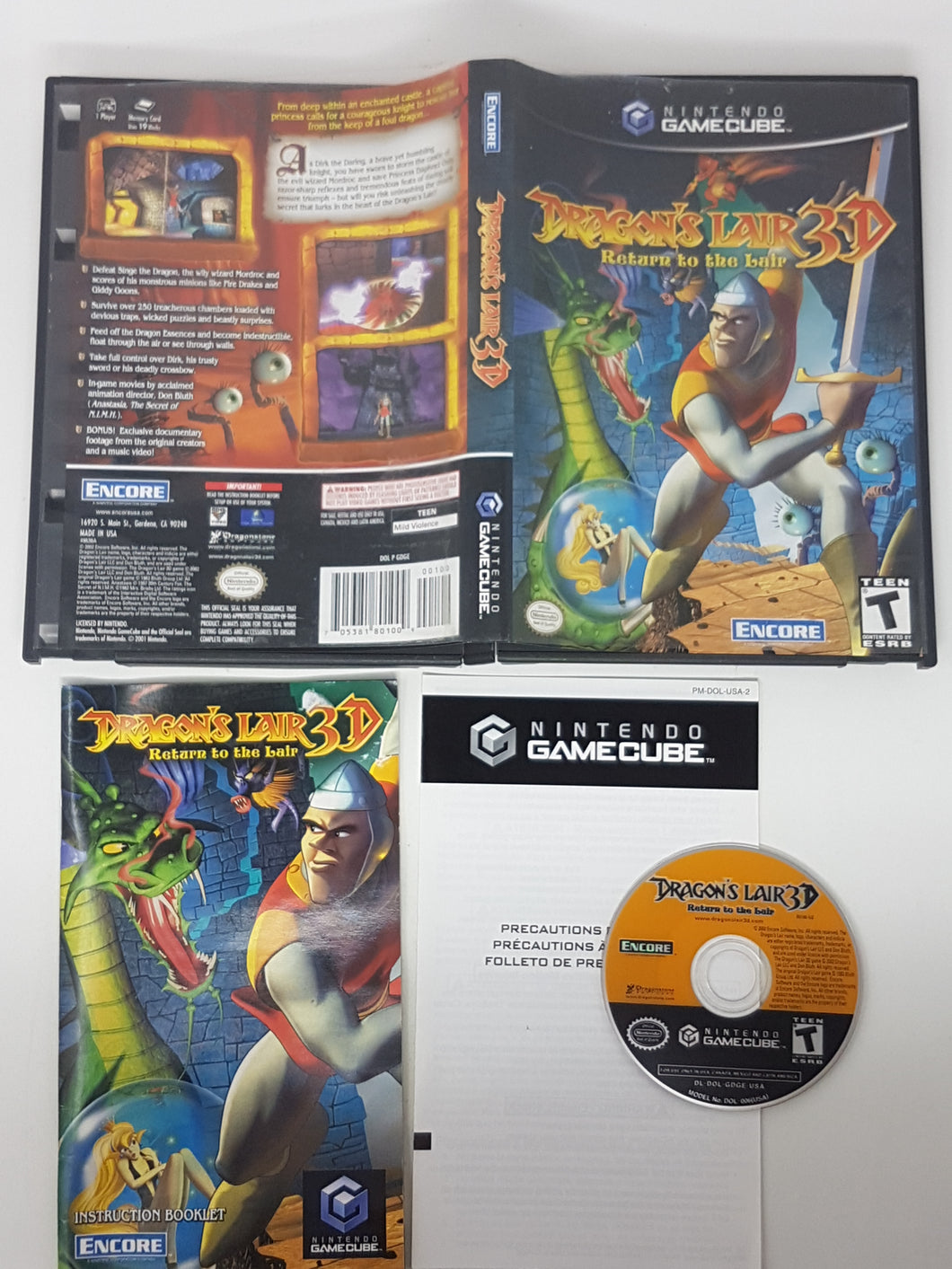 Dragon's Lair 3D - Nintendo Gamecube