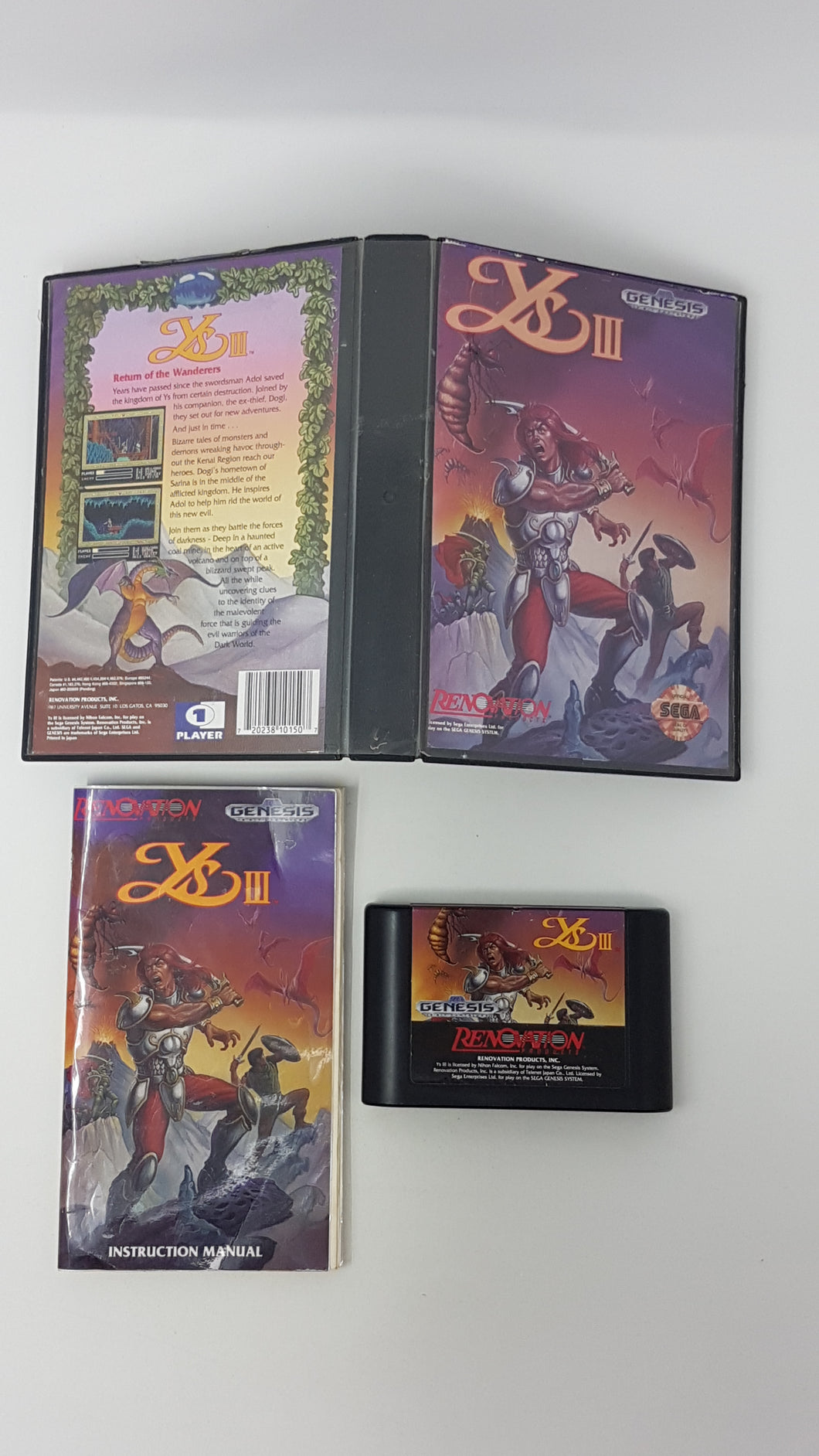 Ys III Wanderers from Ys  - Sega Genesis