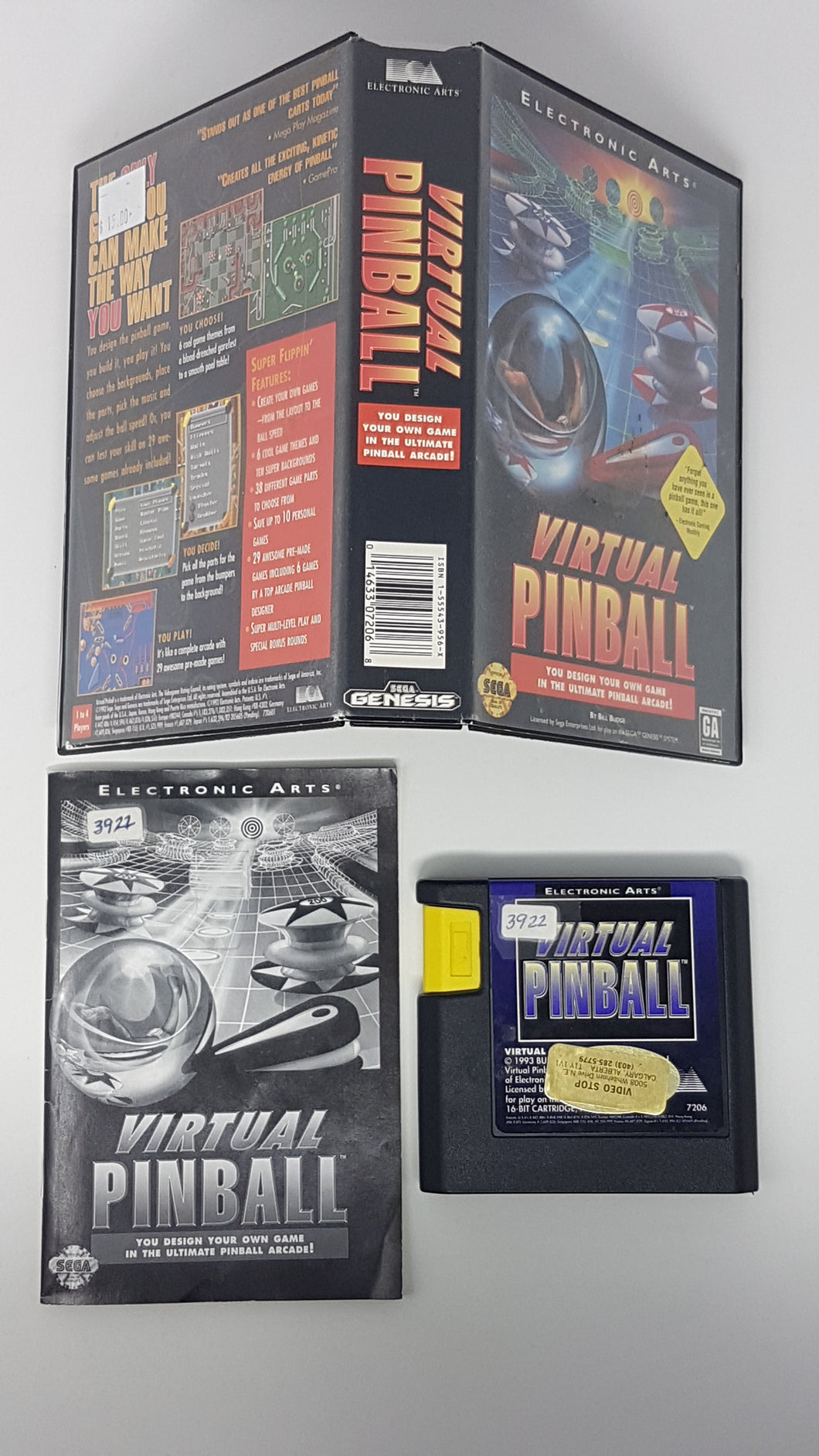Virtual Pinball - Sega Genesis