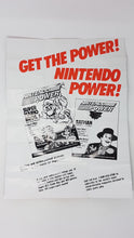 Charger l&#39;image dans la galerie, Get The Power Nintendo Power 2 Sided Insert [Affiche] - 1991 - Super Nintendo | SNES
