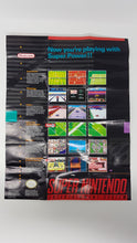 Charger l&#39;image dans la galerie, Get The Power Nintendo Power 2 Sided Insert [Affiche] - 1991 - Super Nintendo | SNES
