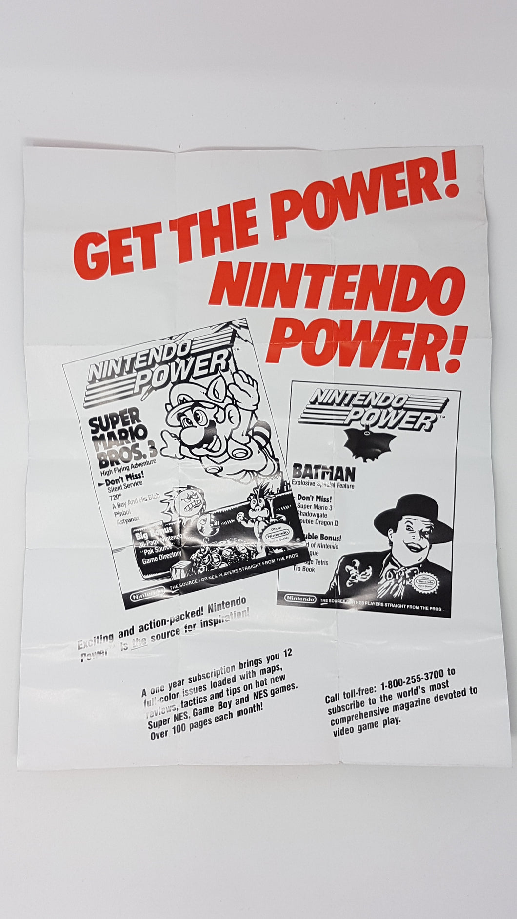 Get The Power Nintendo Power 2 Sided Insert [Affiche] - 1991 - Super Nintendo | SNES