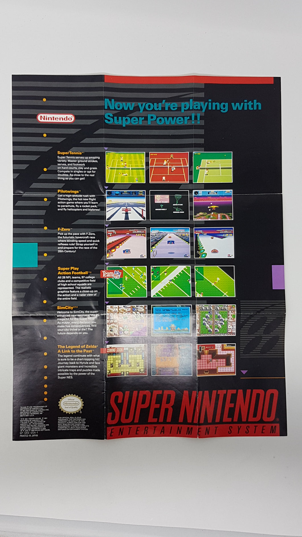 Get The Power Nintendo Power 2 Sided [Affiche] - Super Nintendo | SNES