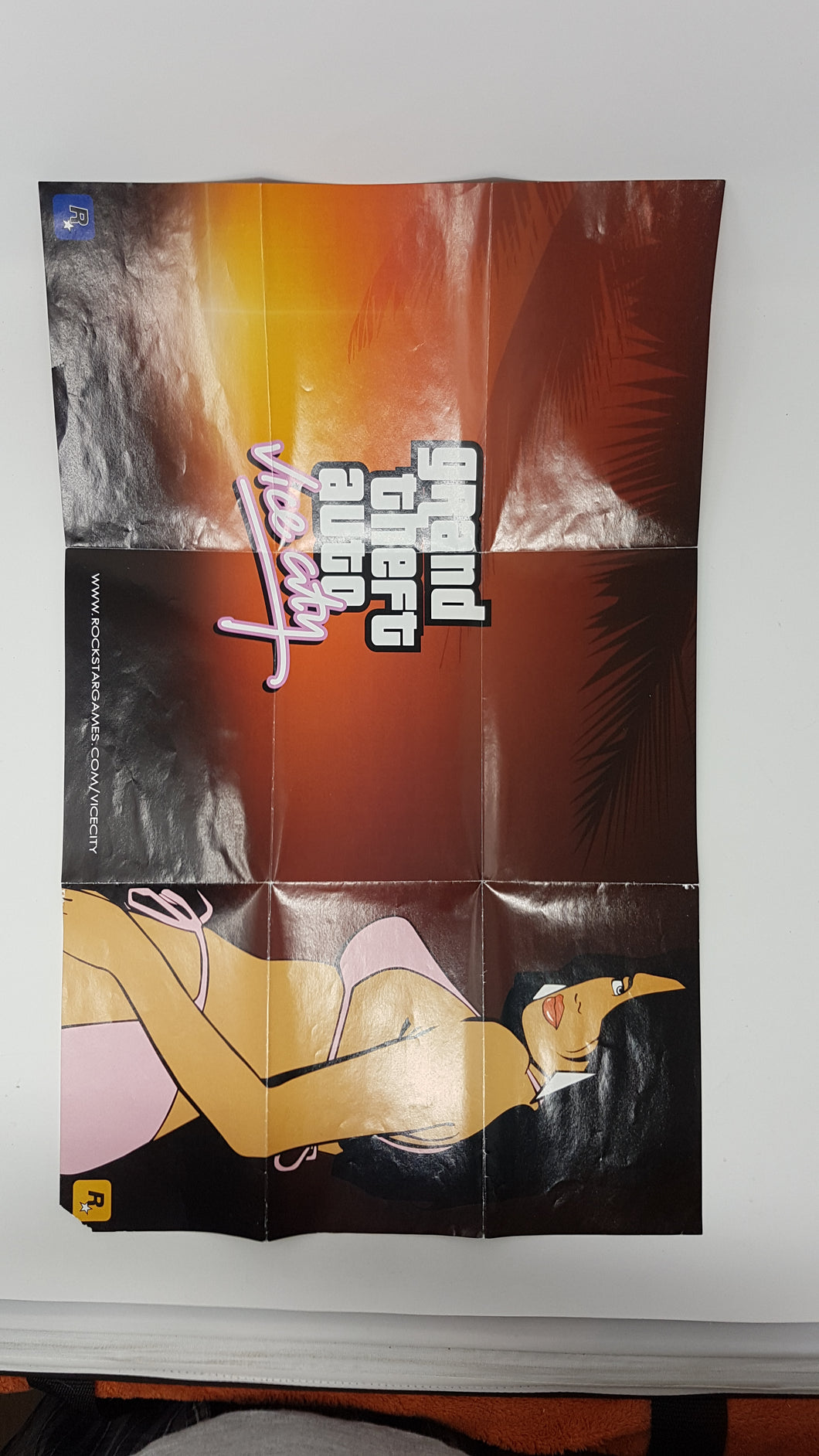 Grand Theft Auto Vice City - CARTE / Affiche recto-verso - Sony Playstation 2 | PS2