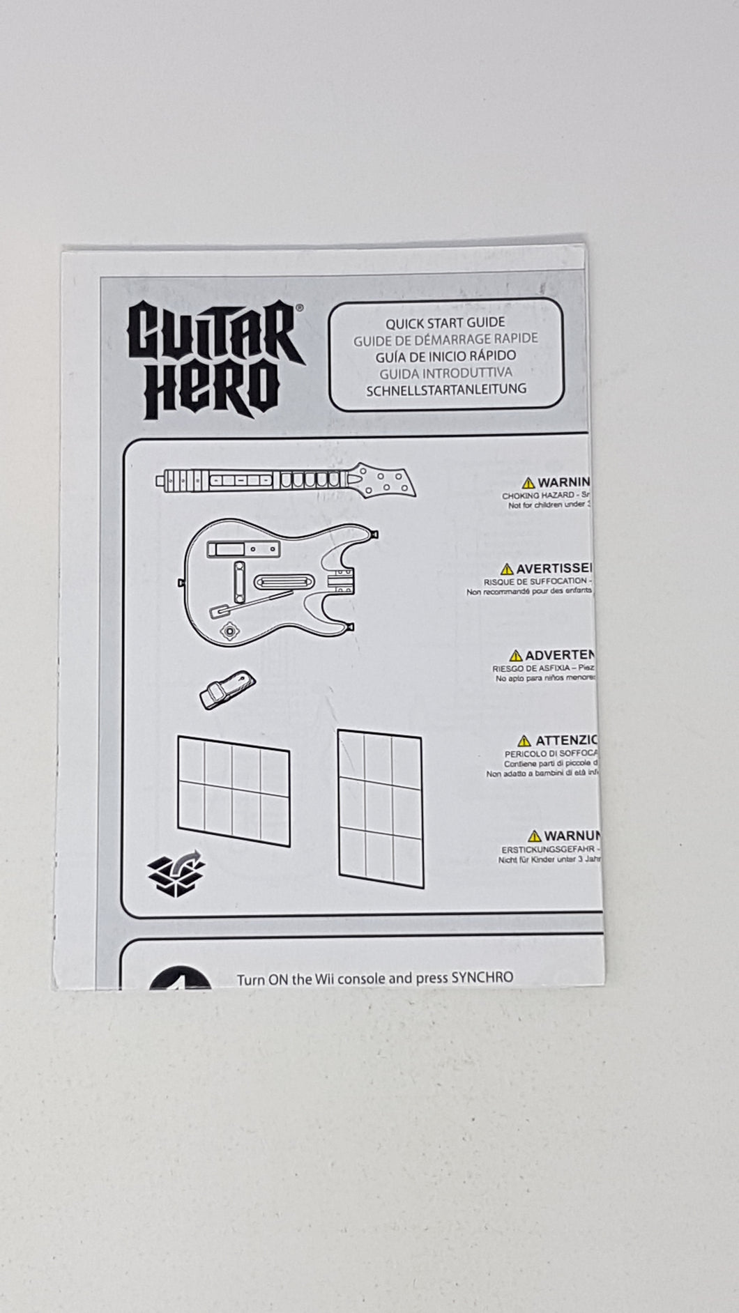 Guitar Hero Quick Start Guide [Insertion] - Nintendo Wii