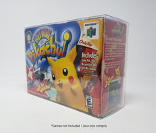 Load image into Gallery viewer, BOX PROTECTOR FOR HEY YOU PIKACHU OR STARFOX 64 CLEAR PLASTIC CASE - NINTENDO 64 | N64
