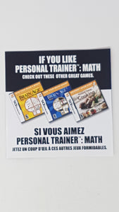 If You Like Personal Trainer: Math [Insertion] - Nintendo DS