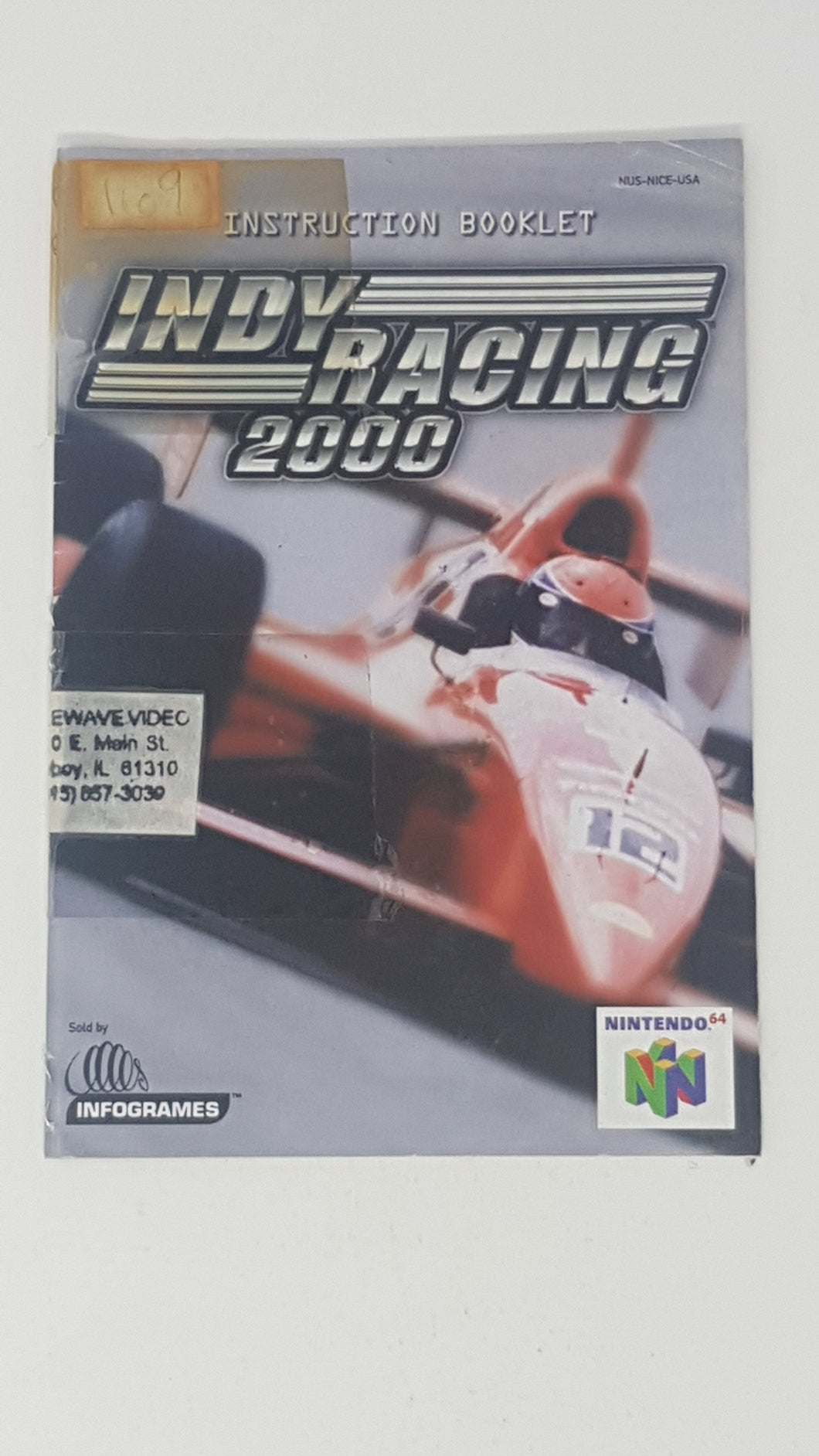 Indy Racing 2000 [manuel] -Nintendo 64 | N64
