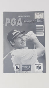 PGA European Tour [manual] French - Nintendo 64 | N64