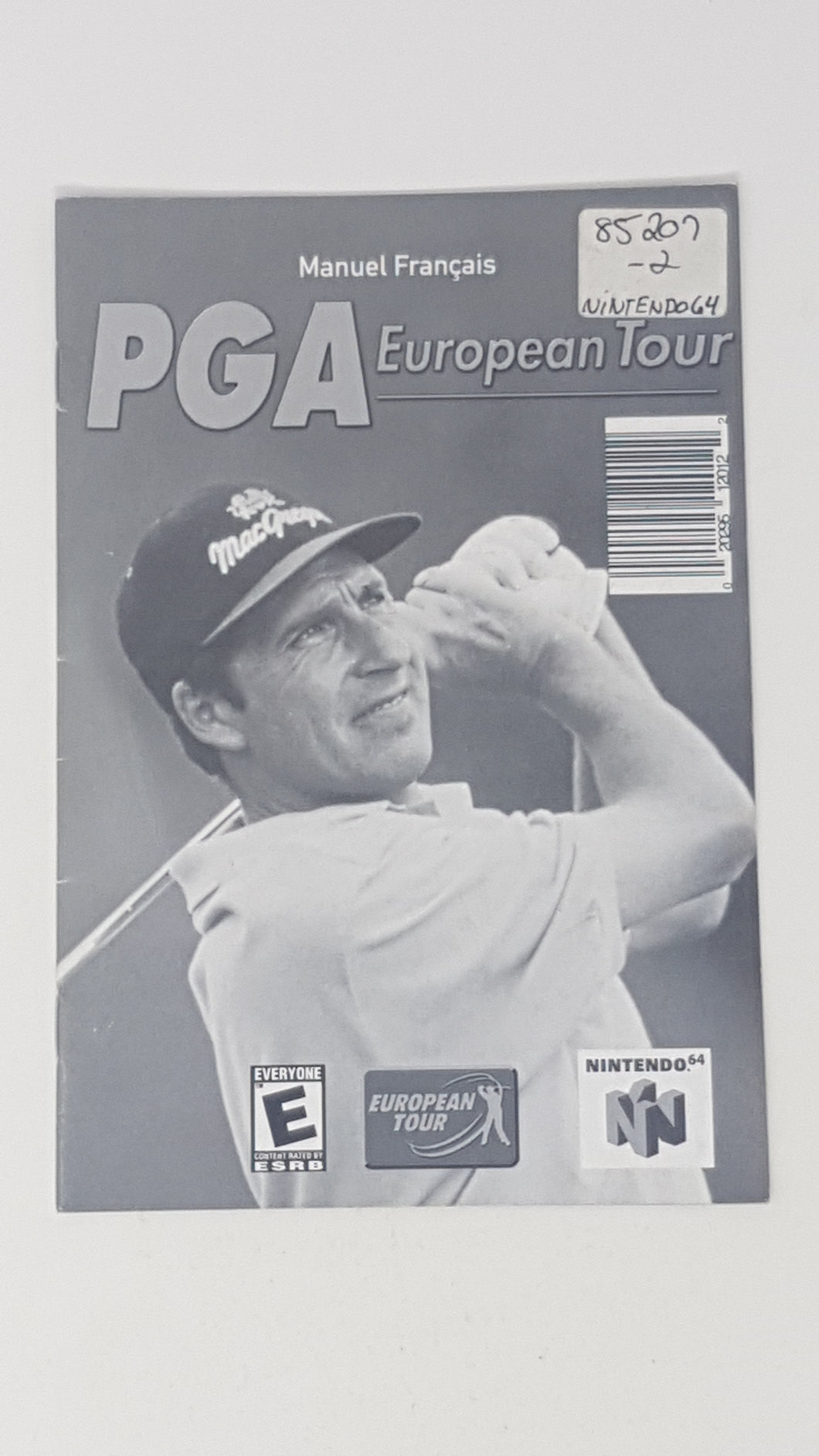 PGA European Tour [manual] French - Nintendo 64 | N64