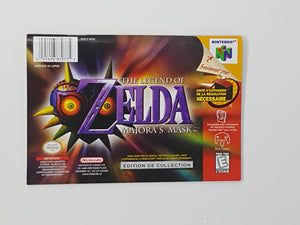 Zelda Majora's Mask [Édition Collector] [manuel] - Nintendo 64 | N64