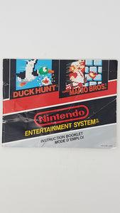 Super Mario Bros and Duck Hunt [manuel] - Nintendo | NES