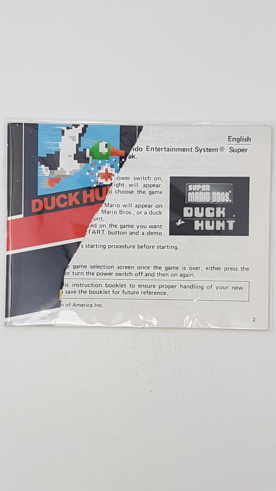 Super Mario Bros and Duck Hunt [manuel] - Nintendo | NES