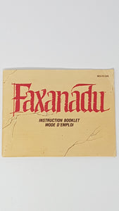 Faxanadu [manuel] Bilingue - Nintendo NES