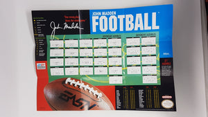 John Madden Football [poster] - Nintendo | NES