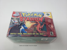 Load image into Gallery viewer, NINTENDO 64 N64 POKEMON STADIUM CLEAR BOX PROTECTOR PLASTIC CASE
