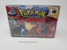 Load image into Gallery viewer, NINTENDO 64 N64 POKEMON STADIUM CLEAR BOX PROTECTOR PLASTIC CASE
