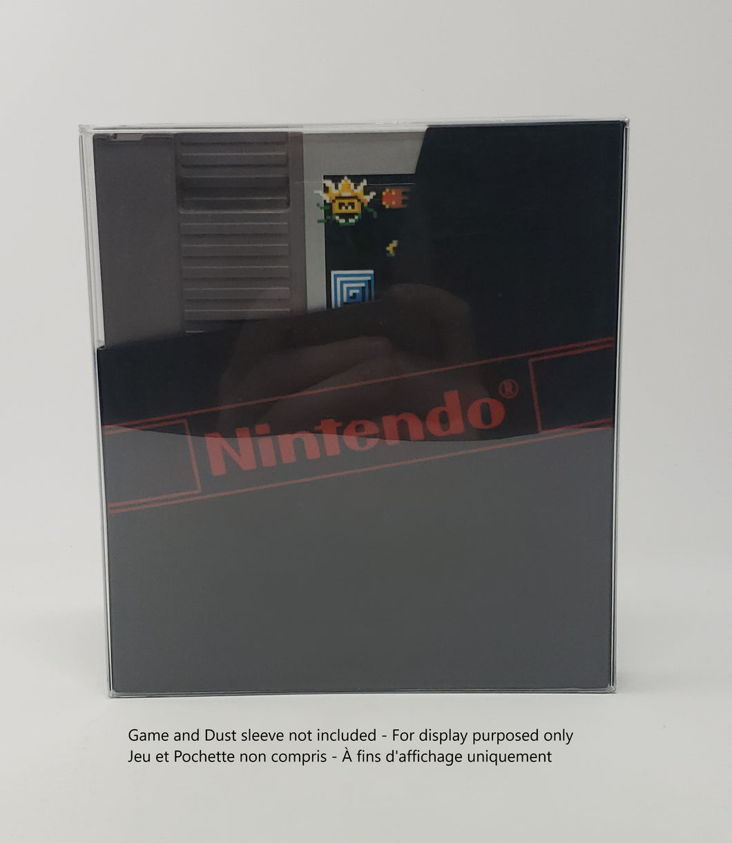 BOX PROTECTOR FOR NINTENDO NES DUST SLEEVE CARTRIDGE GAME CLEAR PLASTIC CASE