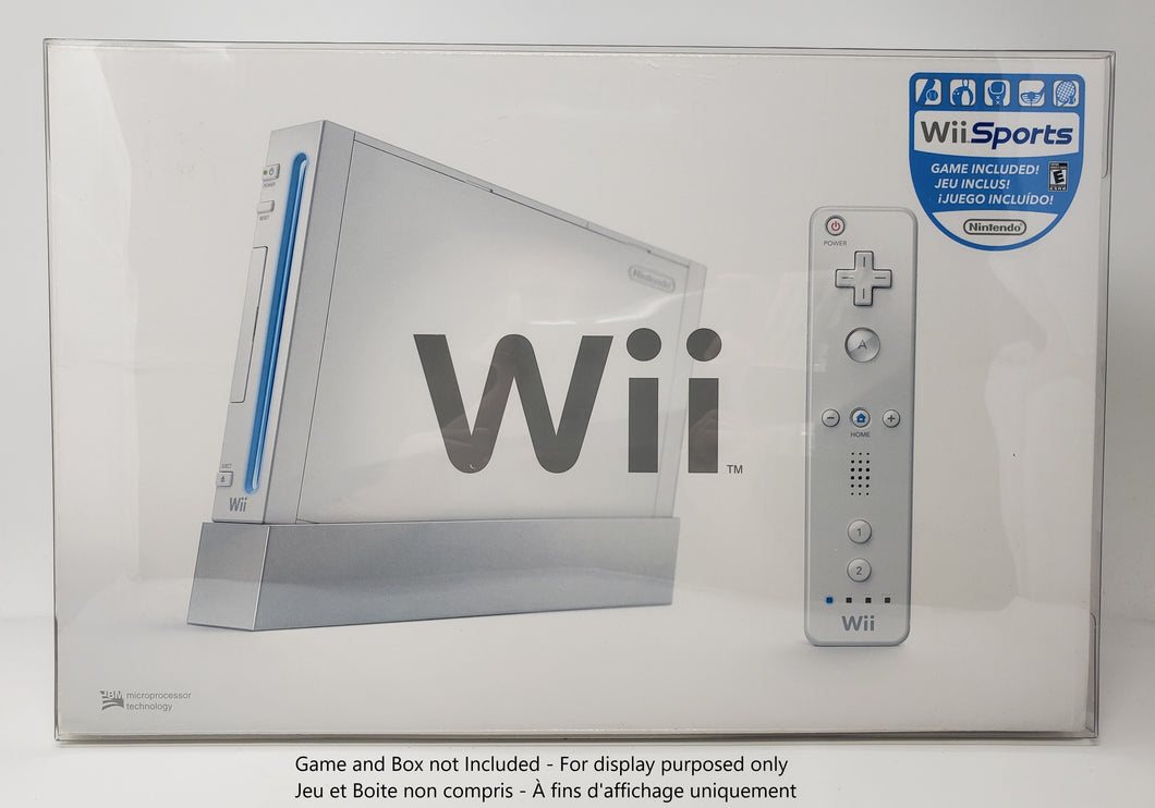 PROTECTEUR DE BOITE POUR CONSOLE NINTENDO WII ETUI PLASTIQUE TRANSPARENT