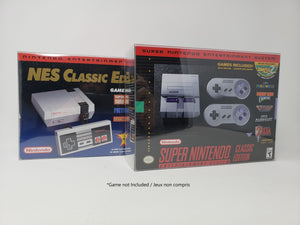 BOX PROTECTOR FOR NES SNES CLASSIC MINI CONSOLE CLEAR PLASTIC  CASE