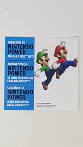 New Super Mario Bros Nintendo Power Subscription [Insertion] - Nintendo DS