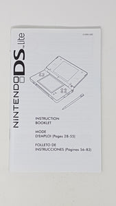 Instruction DS Lite Booklet Bilingual - Nintendo DS