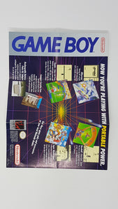 Nintendo GameBoy One-Sided Promo 1989 [Affiche] - Nintendo GameBoy