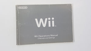 Manuel d'utilisation de la console Nintendo Wii Chaînes et paramètres