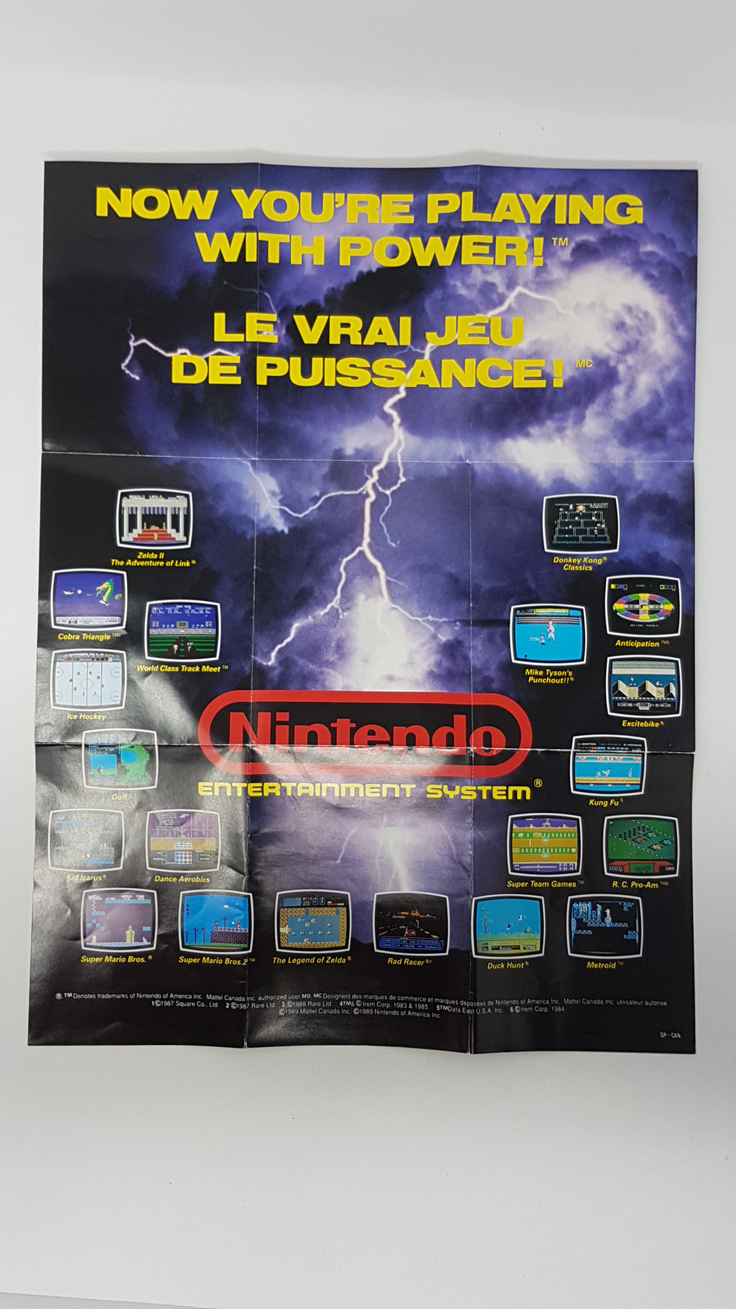 Now you're Playing with Power! ''GP-CAN'' [Poster] - Nintendo NES