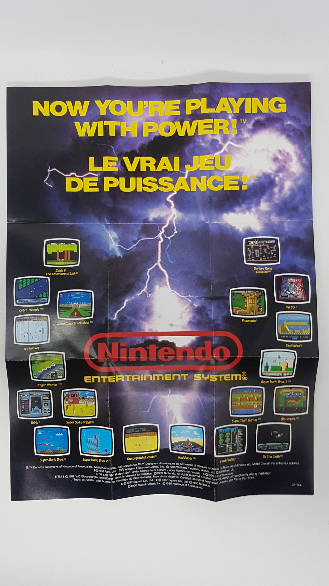 Now you're Playing with Power! ''GP-CAN'' [Poster] - Nintendo NES
