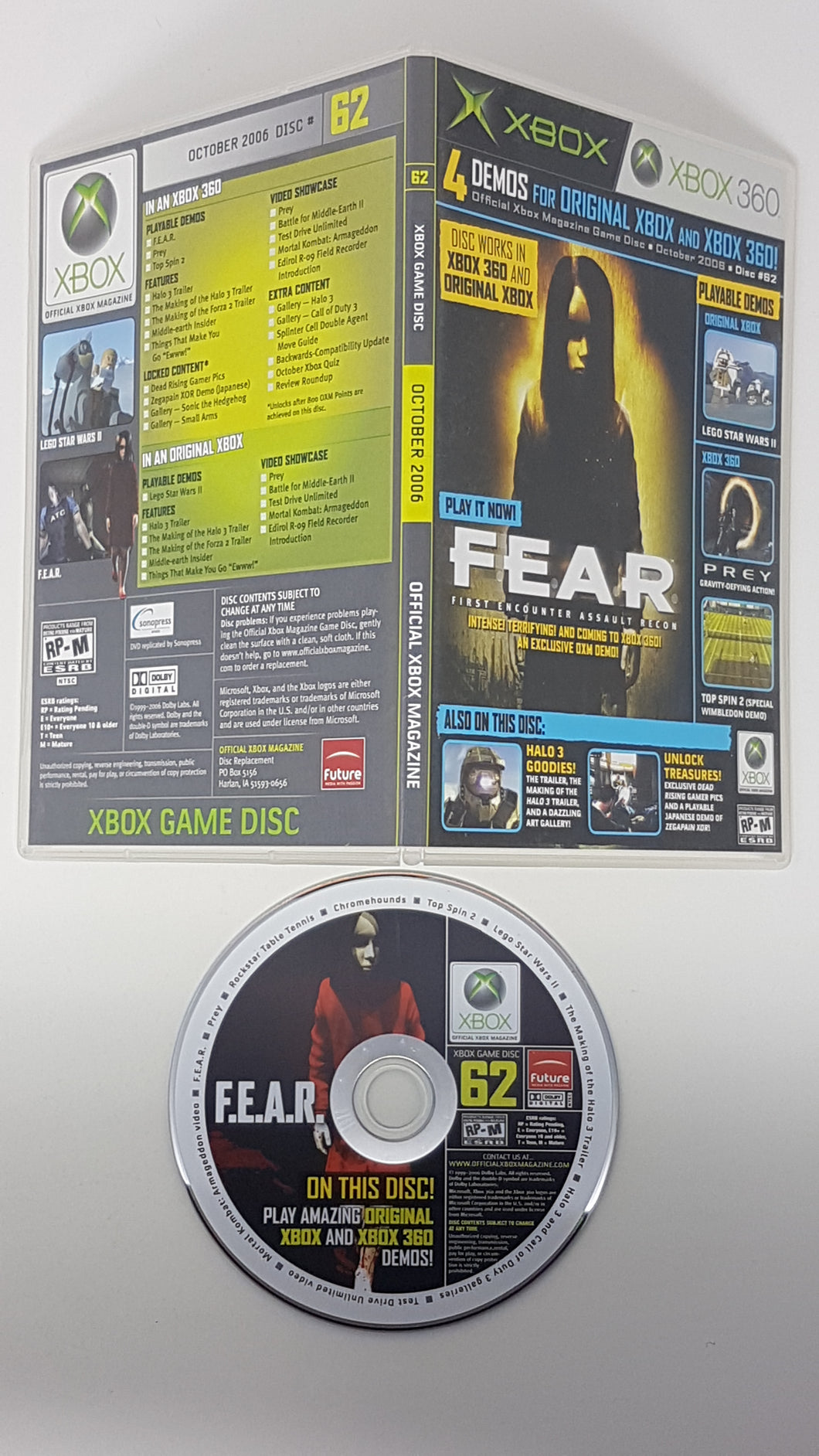 Official Xbox Magazine Game Disc 62 - Microsoft Xbox