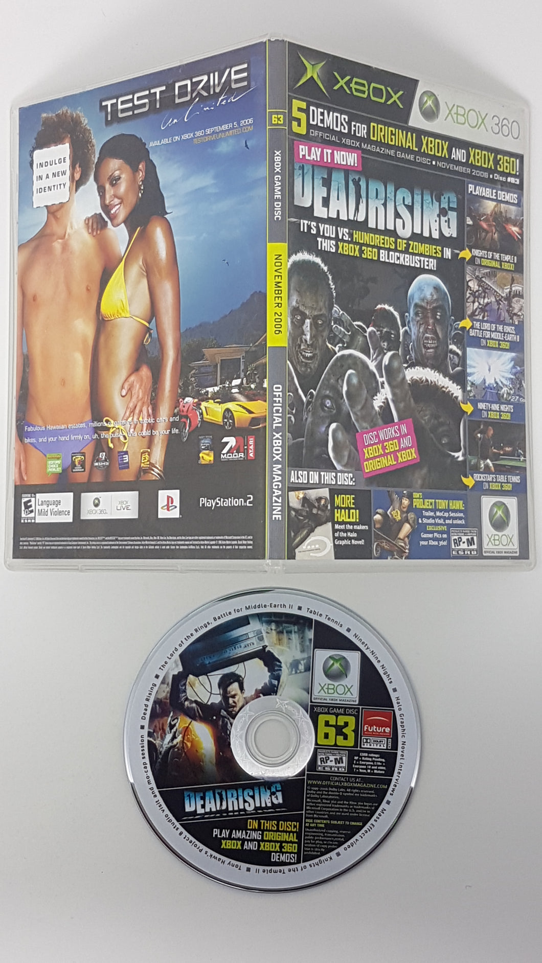 Disque de jeu officiel du magazine Xbox 63 - Microsoft Xbox