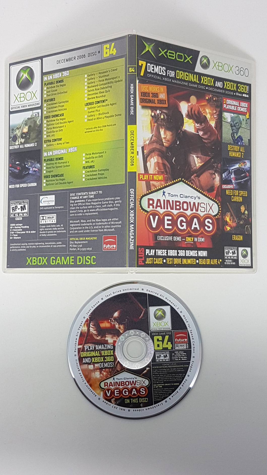 Official Xbox Magazine Game Disc 64 - Microsoft Xbox