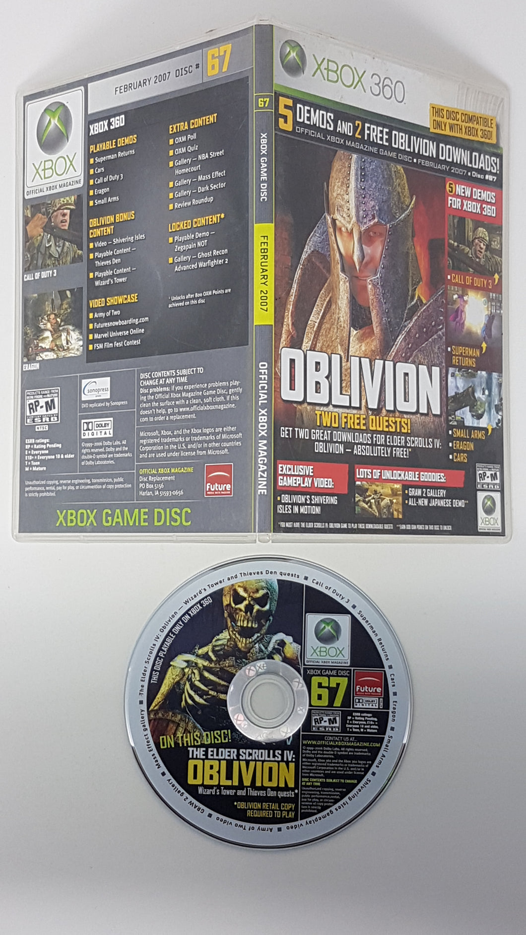 Official Xbox Magazine Game Disc 67 - Microsoft Xbox