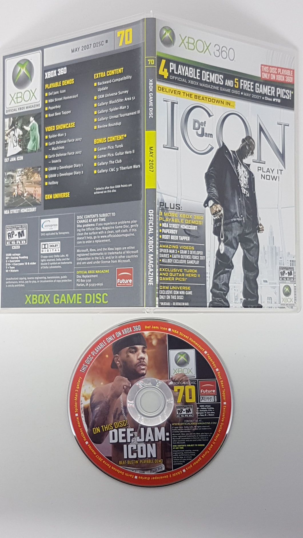 Official Xbox Magazine Game Disc 70 - Microsoft Xbox