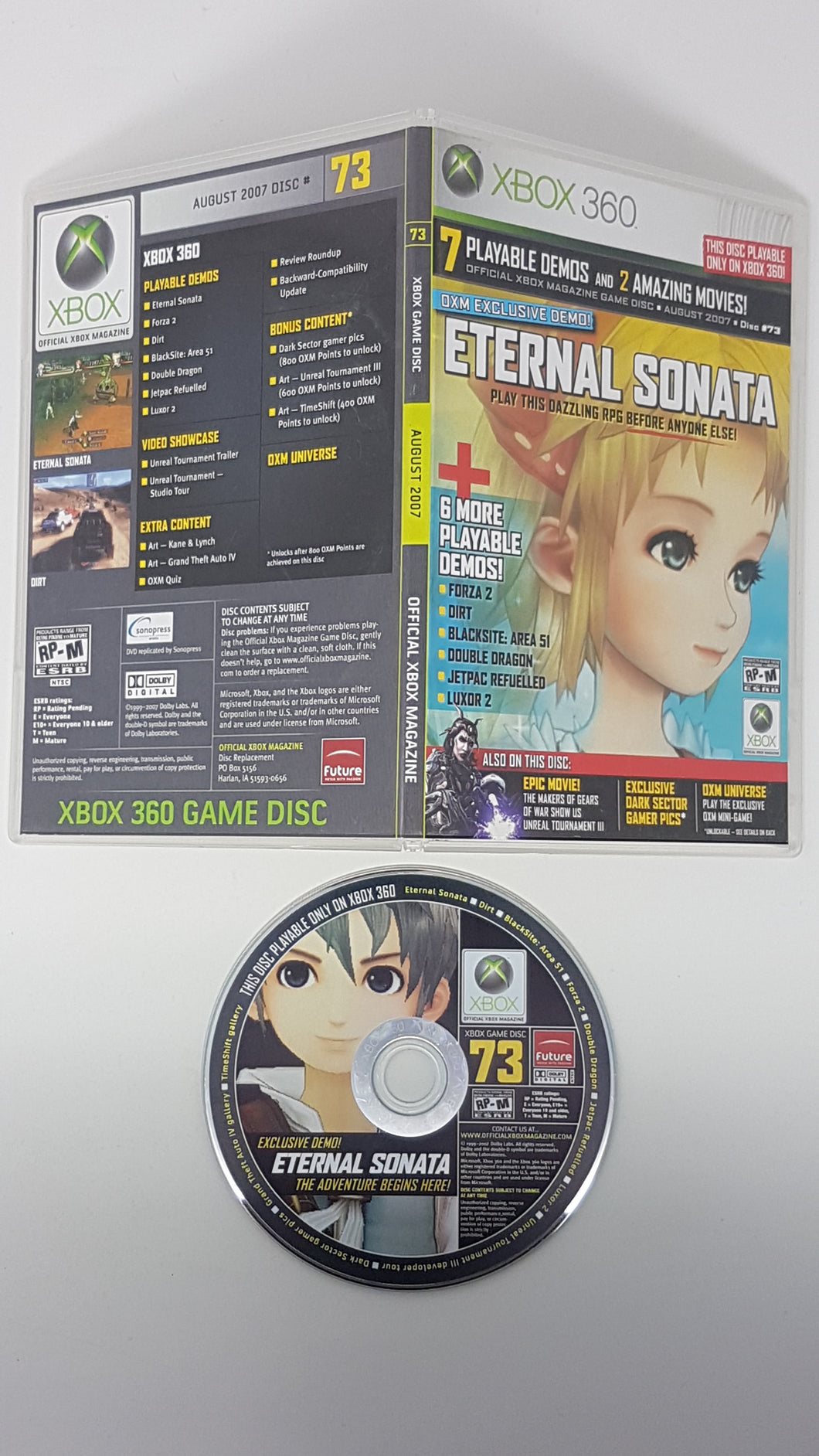 Official Xbox Magazine Game Disc 73 - Microsoft Xbox
