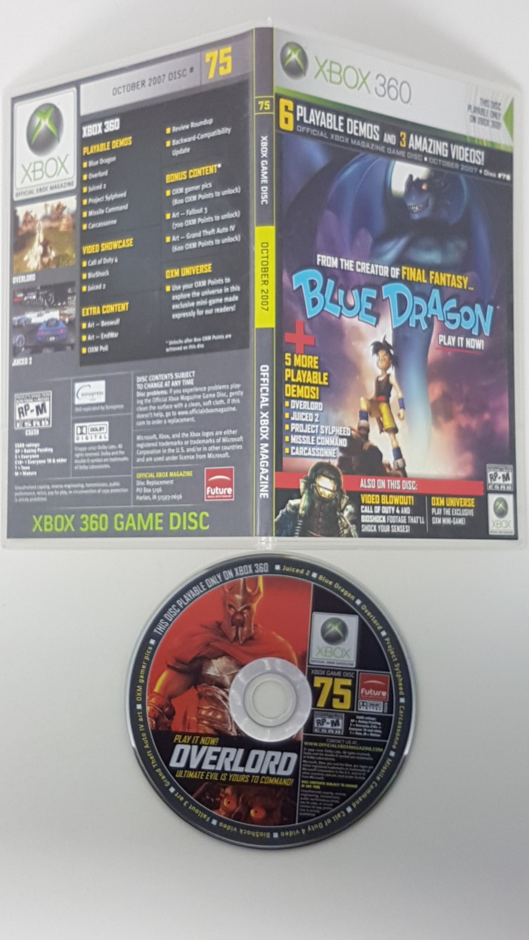 Official Xbox Magazine Game Disc 75 - Microsoft Xbox
