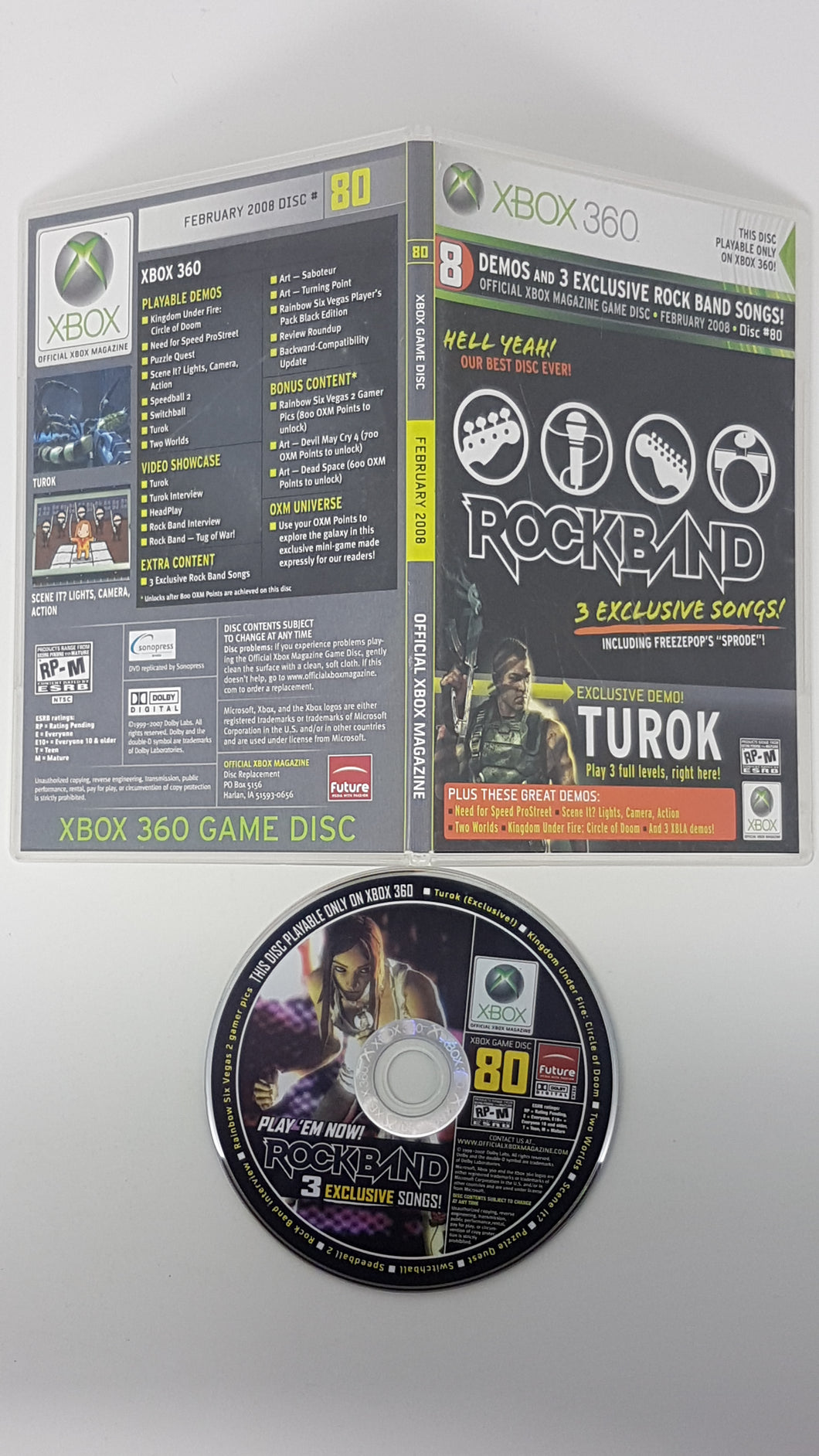 Official Xbox Magazine Game Disc 80 - Microsoft Xbox