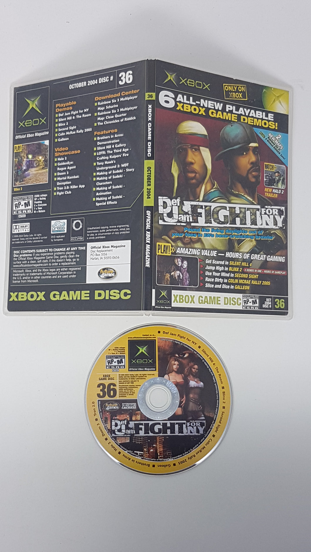 Official Xbox Magazine Game Disc 36  - Microsoft Xbox