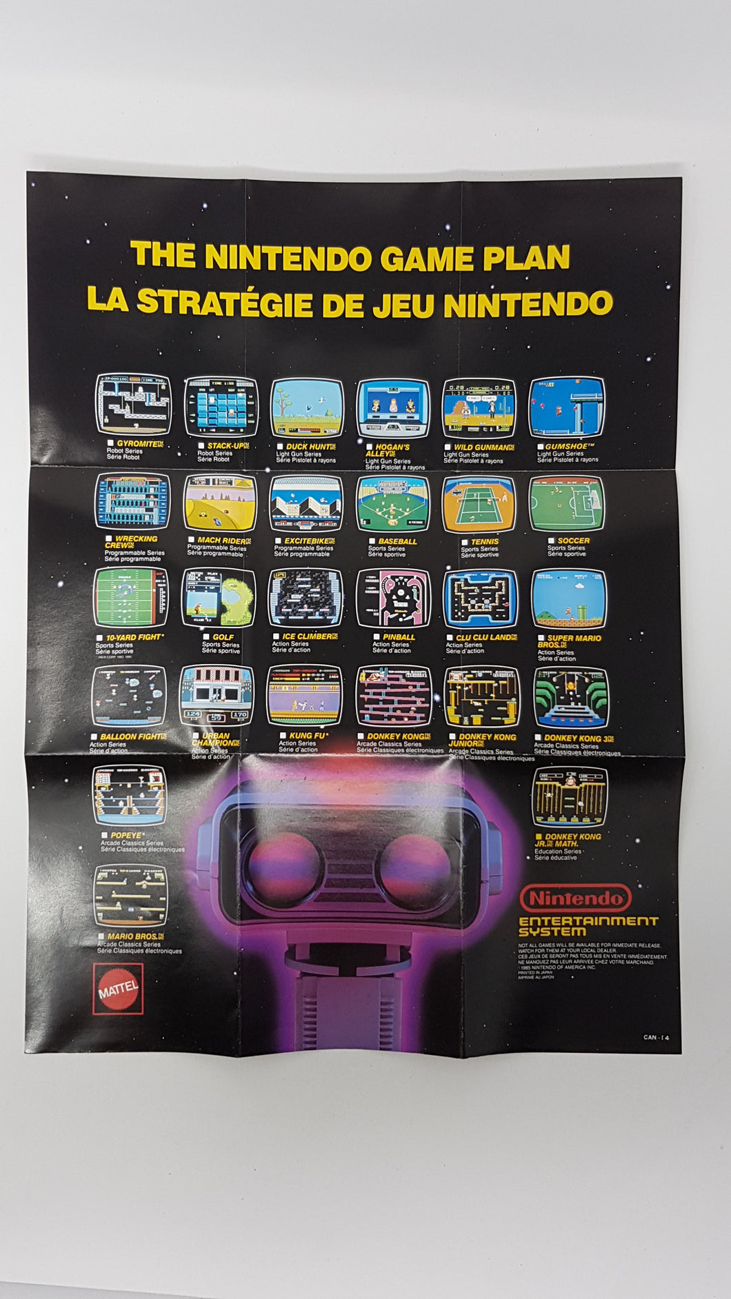 La Stratégie de Jeu Nintendo - Robot [Poster] - Nintendo NES
