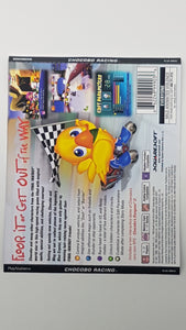 Chocobo Racing [Back Cover Art] - Playstation | PS1