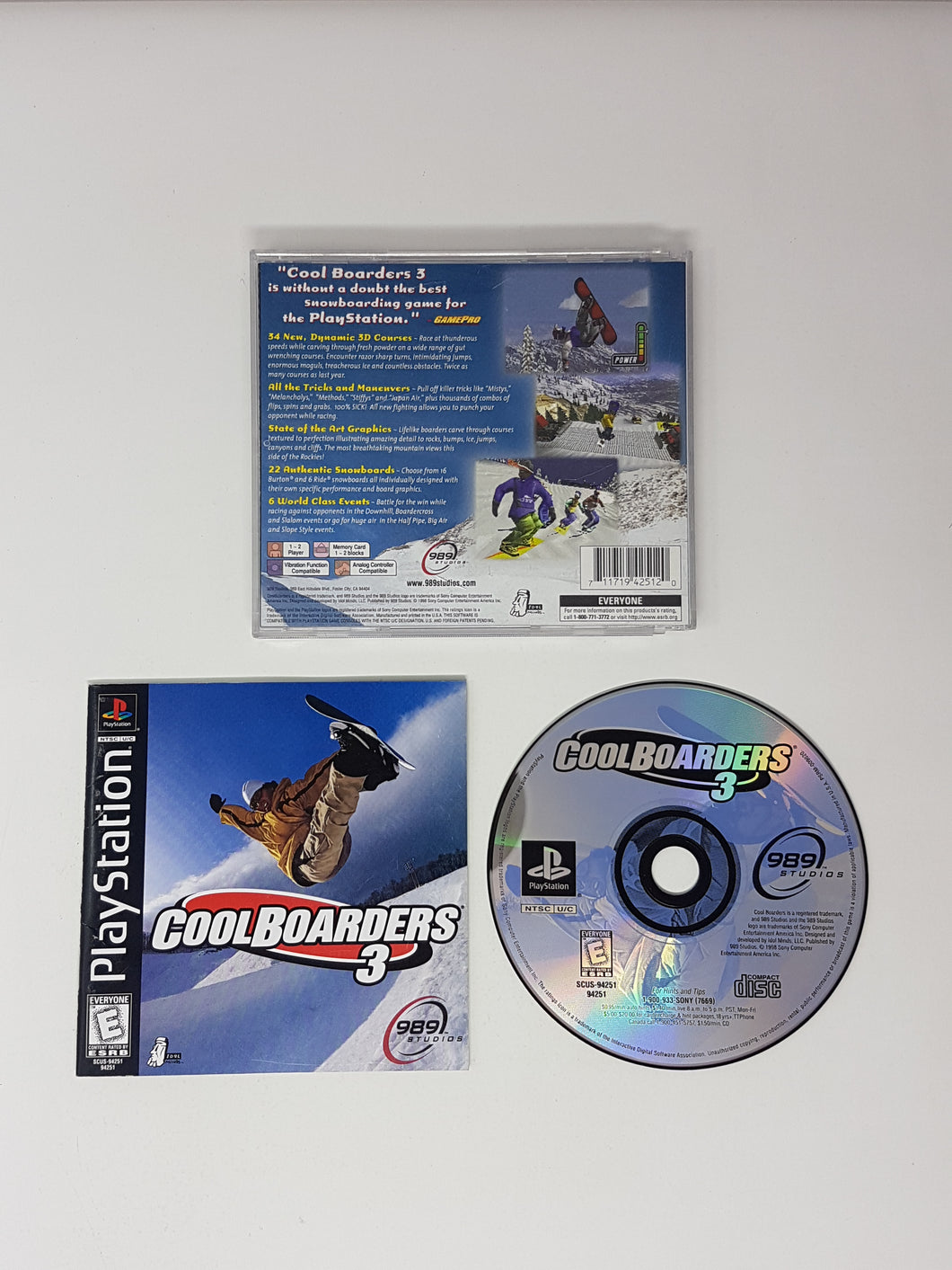 Cool Boarders 3 - Sony Playstation 1 | PS1