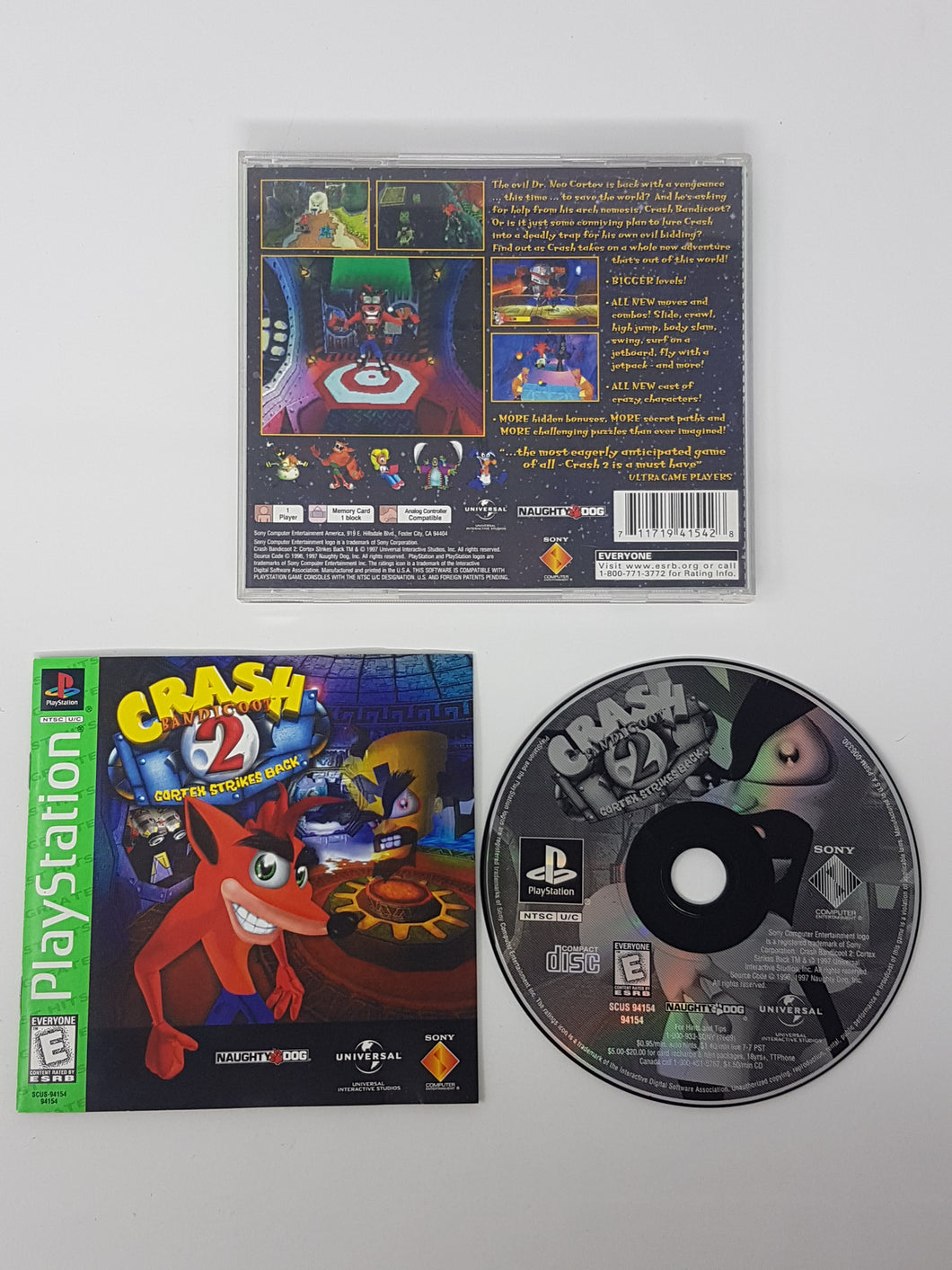 Crash Bandicoot 2 Cortex Strikes Back [Greatest Hits] - Sony Playstation 1 | PS1