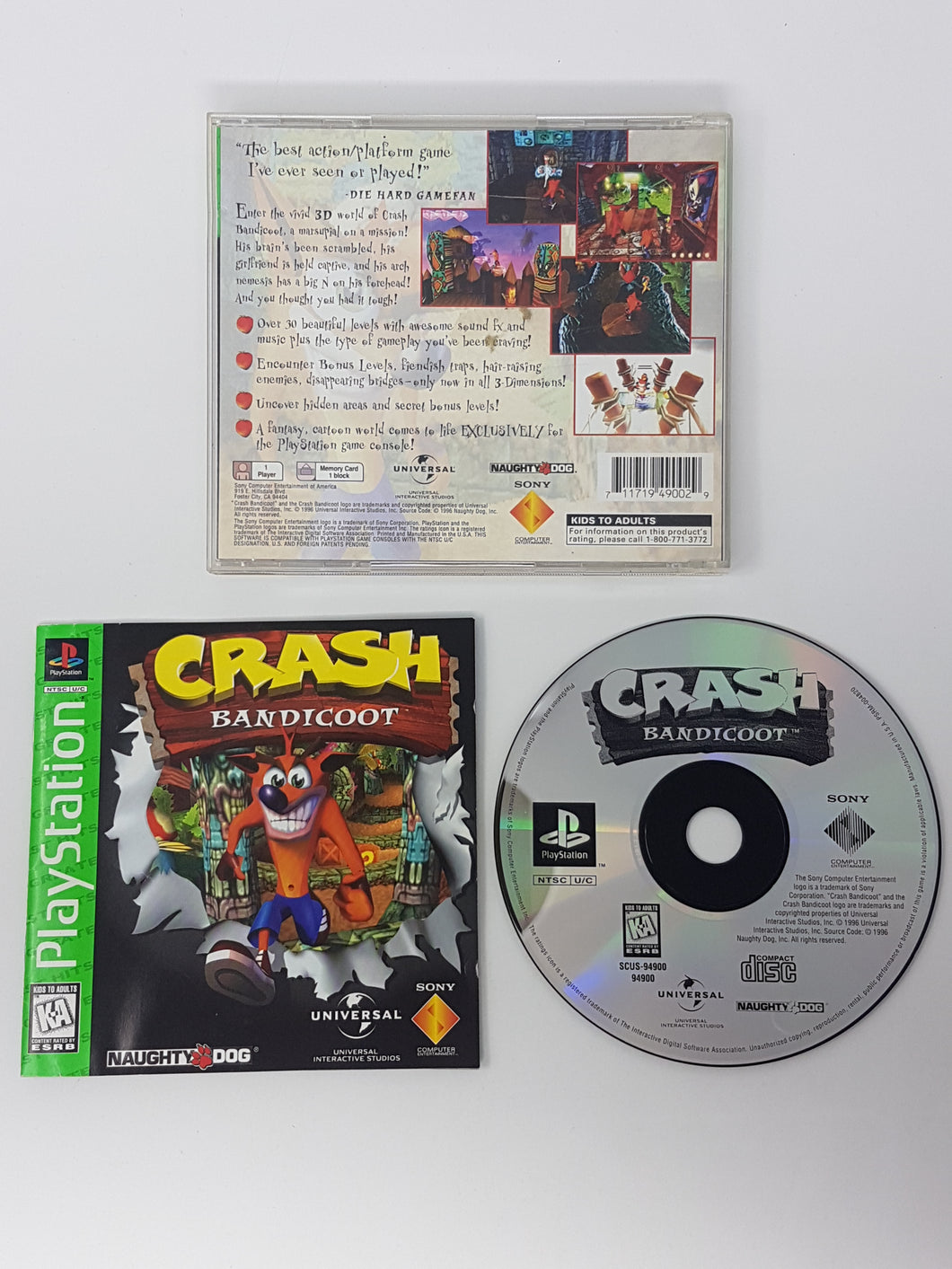 Crash Bandicoot [Greatest Hits] - Sony Playstation 1 | PS1