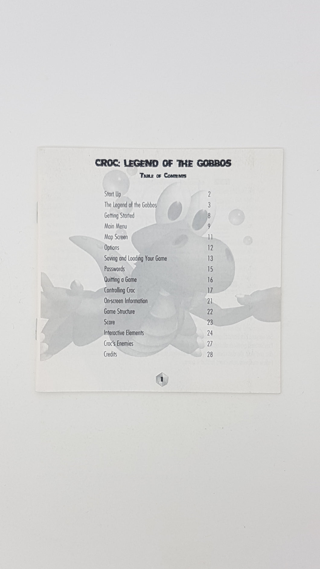 Croc [manual] - Playstation | PS1