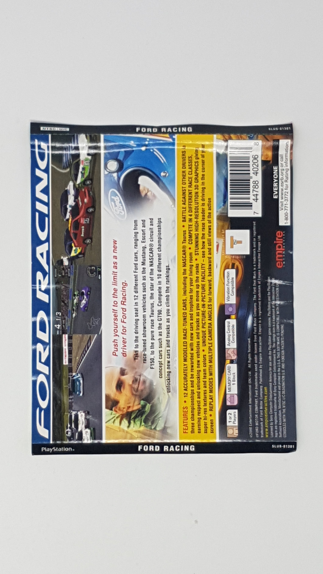 Ford Racing [Couverture arrière] - Sony Playstation 2 | PS2