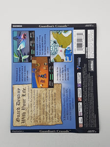 Guardian's Crusade [Back Cover Art] - Sony Playstation 1 | PS1