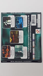 Metal Gear Solid VR Missions [Back Cover Art] - Sony Playstation 1 | PS1