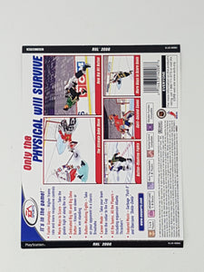 NHL 2000 [Couverture arrière] -Sony Playstation 1 | PS1